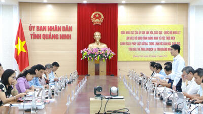 UB Văn hóa, Giáo dục khảo sát tại Quảng Ninh về đất đai lĩnh vực văn hóa, giáo dục, tôn giáo